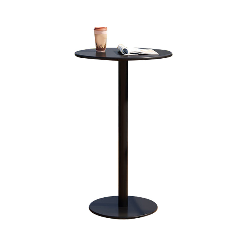 Metal Round Patio Table 2-Seater No Distressing Industrial Bar Table