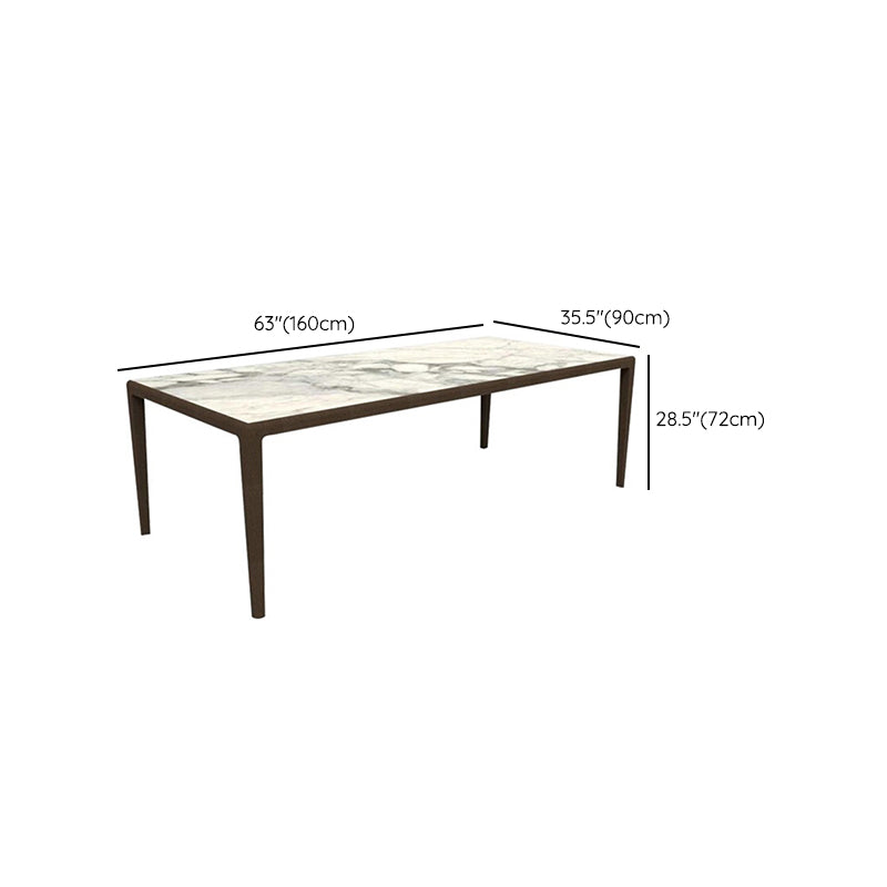 1/7 Pieces Industrial Style Dining Set Wood Patio Dining Table Set
