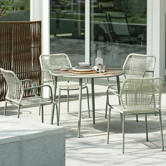 Modern Style Bistro Table Set Round 1/2/3/5 Pieces Bistro Table Set