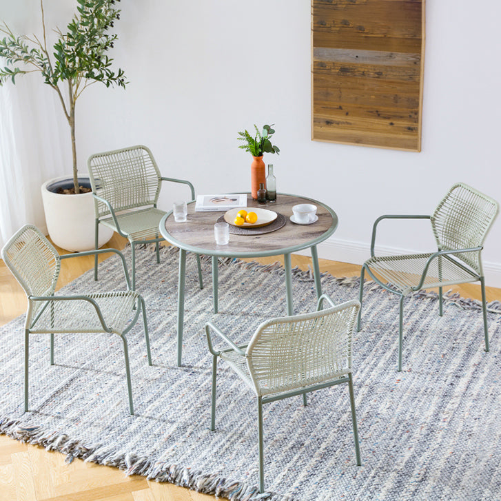 Modern Style Bistro Table Set Round 1/2/3/5 Pieces Bistro Table Set