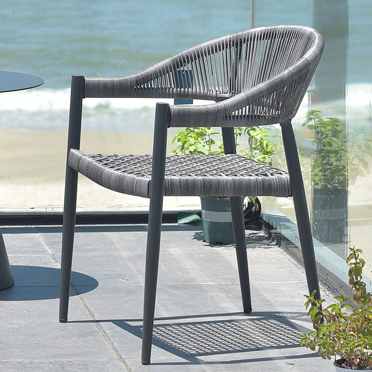 Boho Wicker Dining Set 1/3/5/7 Pcs Light Gray Dining Table Set