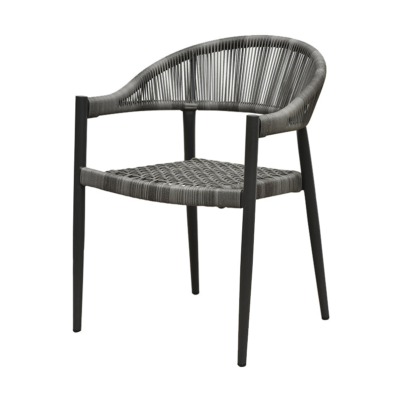 Boho Wicker Dining Set 1/3/5/7 Pcs Light Gray Dining Table Set