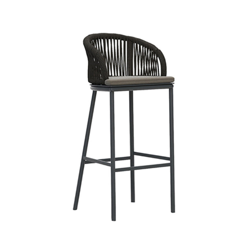 Industrial Style 1/3 Pieces Round Bar Table Set Metal Bar Height Set for Outdoor