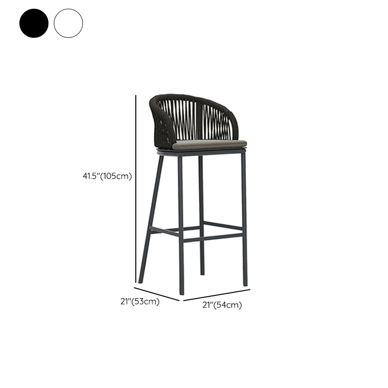 Industrial Style 1/3 Pieces Round Bar Table Set Metal Bar Height Set for Outdoor