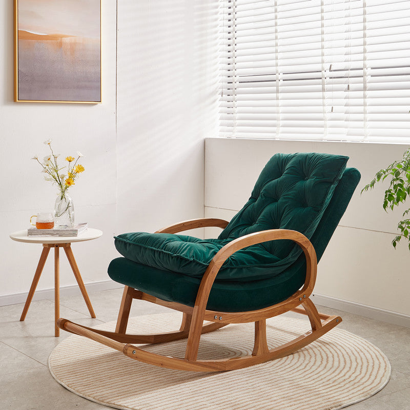 Modern Upholstered Rocking Chair Lounge Leisure Lazy Sofa Chair