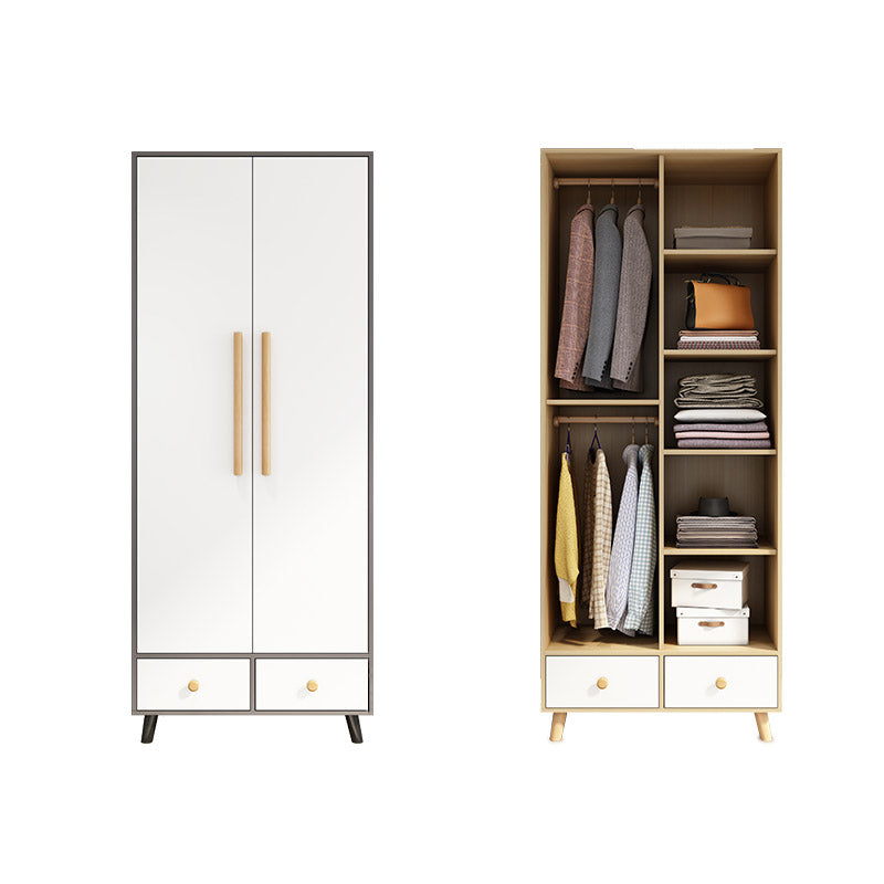 Manufactured Wood Hanging Clothes Rack Urban Armoire Cabinet