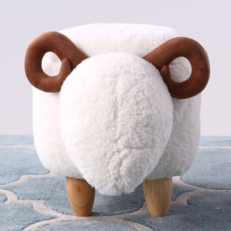 White Modern Standard Trea Resistant Sheep Shape Standard for Living Room