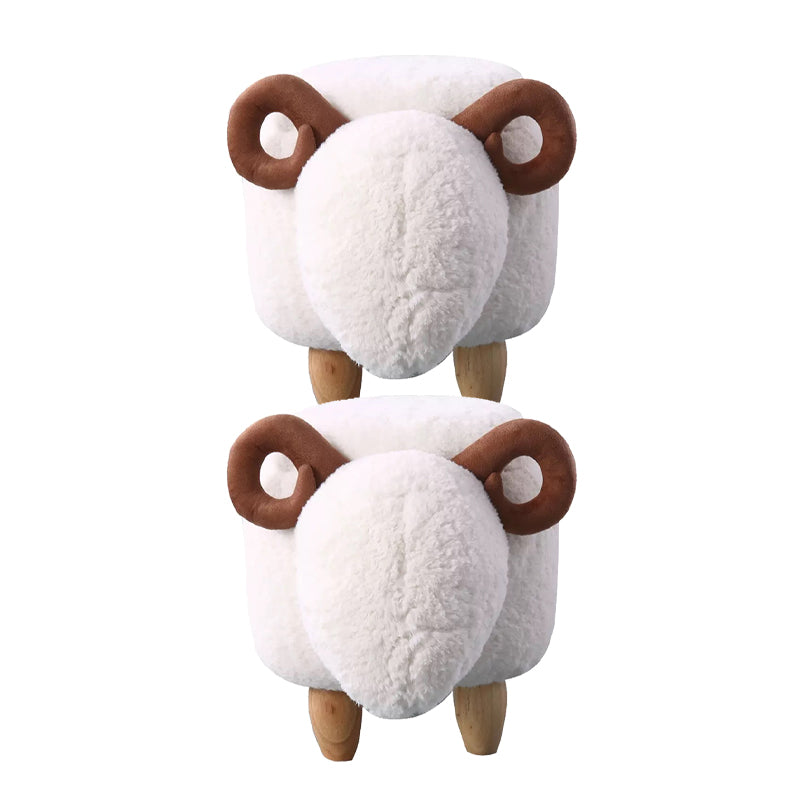 White Modern Standard Trea Resistant Sheep Shape Standard for Living Room