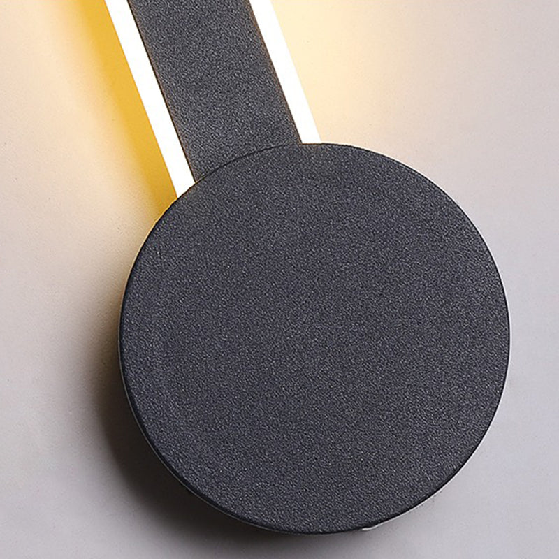 Nordic Style Iron Wall Lighting Fixtures Ellipse Shape Sconce Lights for Living Room