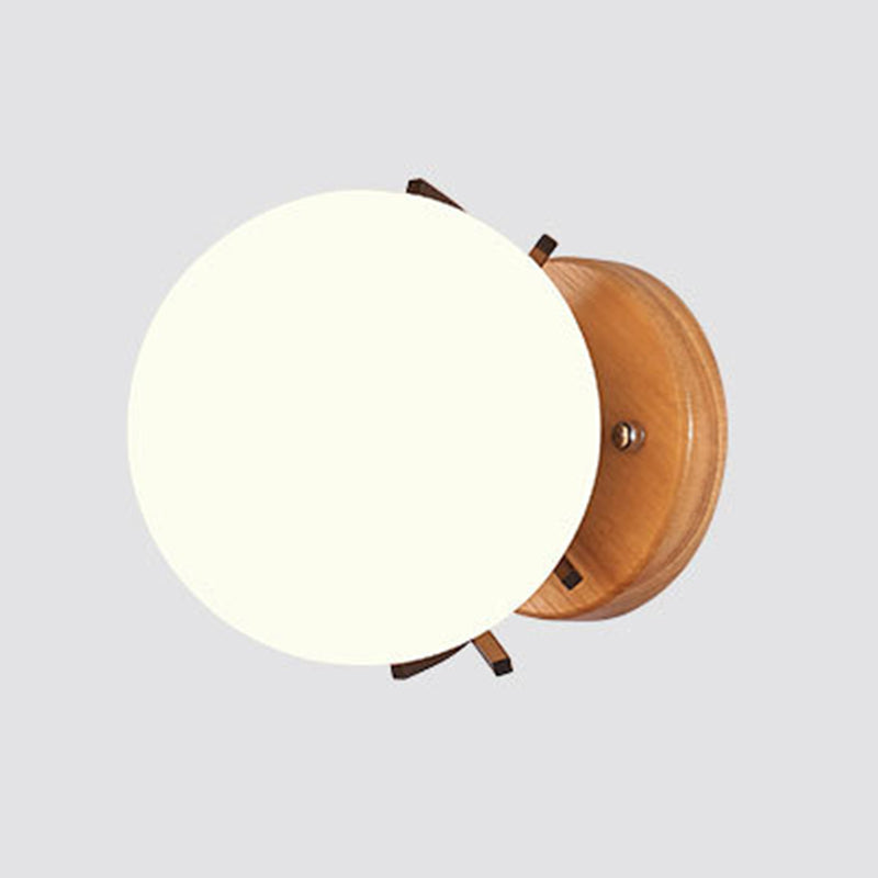 Modern Simple Glass Wall Mount Light Fixture Ball Shape Sconce Lights