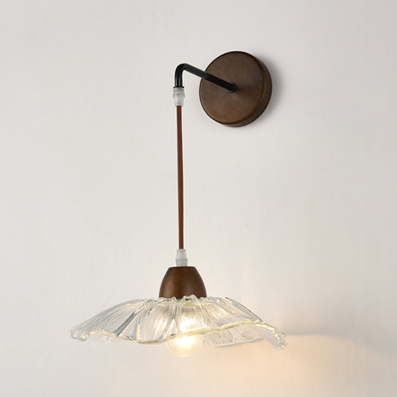 Contemporary Wall Light Fixture Glass Shade Wall Light Sconce for Bedroom