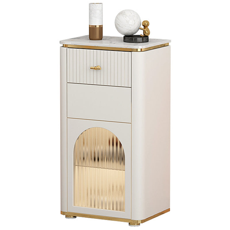 11.7 Inch Width Stone Storage Chest Classic Glam Storage Chest Dresser