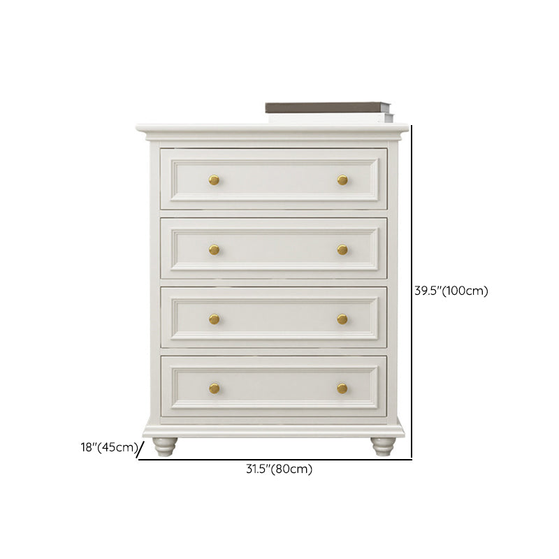 Ornate Traditional Double Dresser Birch Storage Chest with Drawers for Bedroom