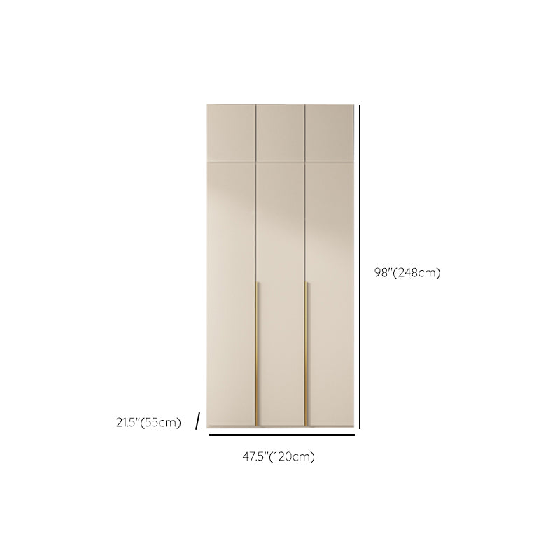 Wooden Wardrobe Armoire with Shelves Modern Wardrobe Cabinet