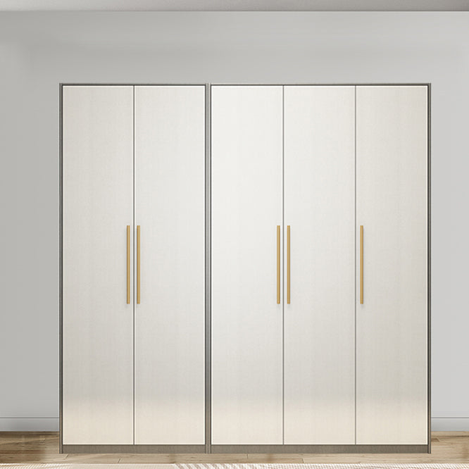 Hinged Wardrobe Armoire Modern Engineered Wood Storage Cabinet
