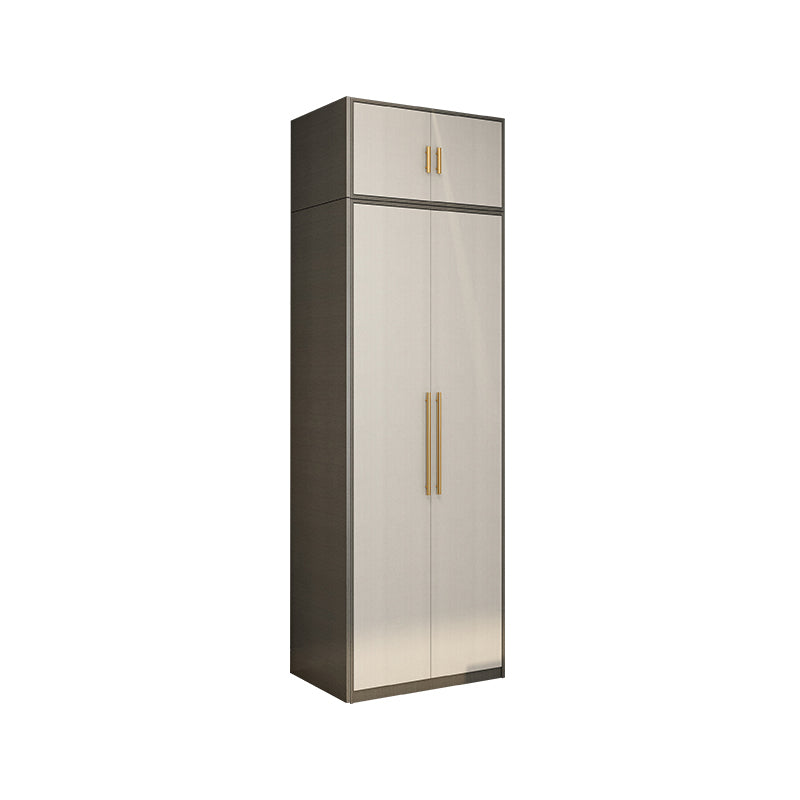 Hinged Wardrobe Armoire Modern Engineered Wood Storage Cabinet