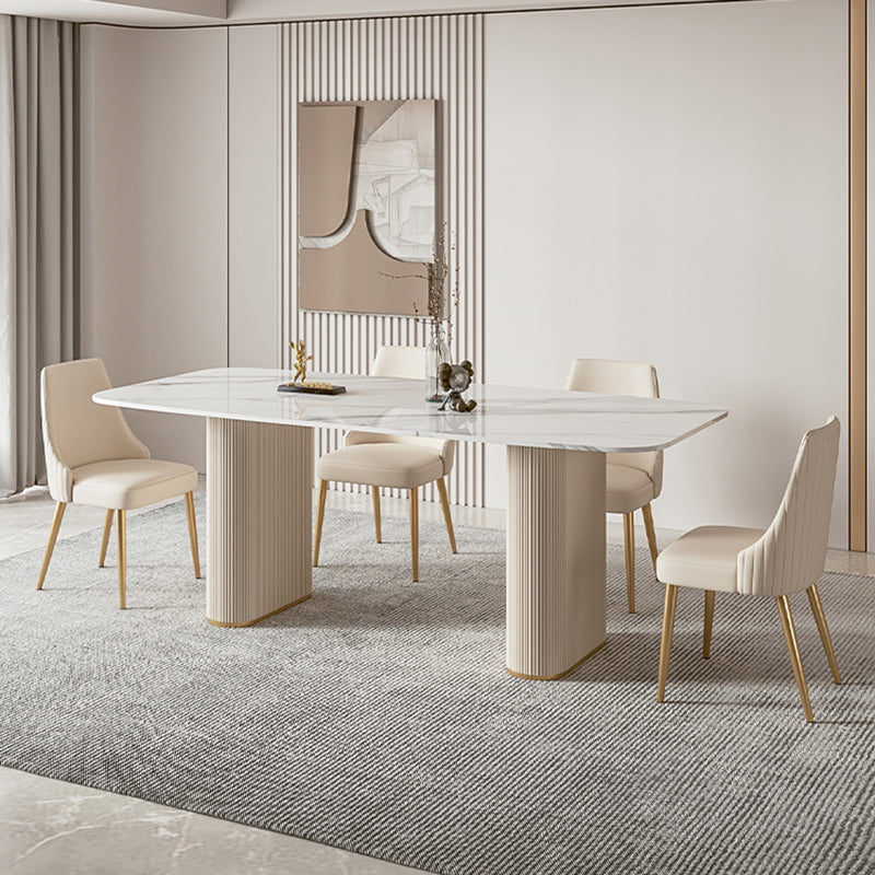 1/4/5/7 Pieces Dining Set Stone Dining Furniture for Dining Room