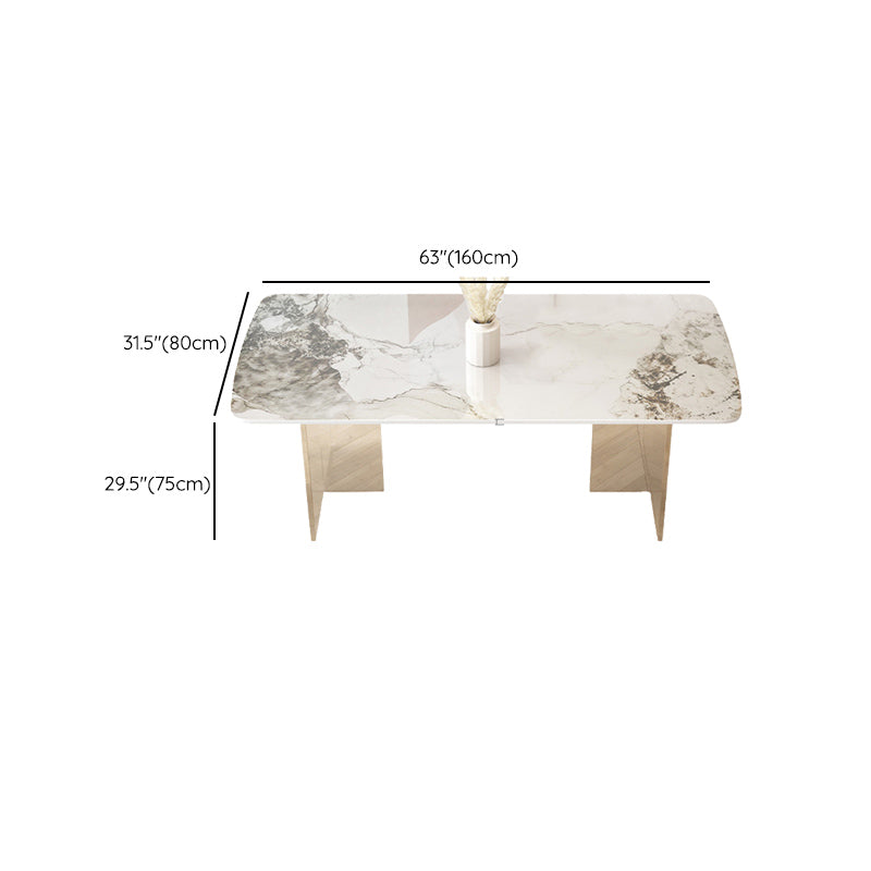 Modern 1/5/7 Pieces Dining Set Stone Dining Table for Dining Room Kitchen