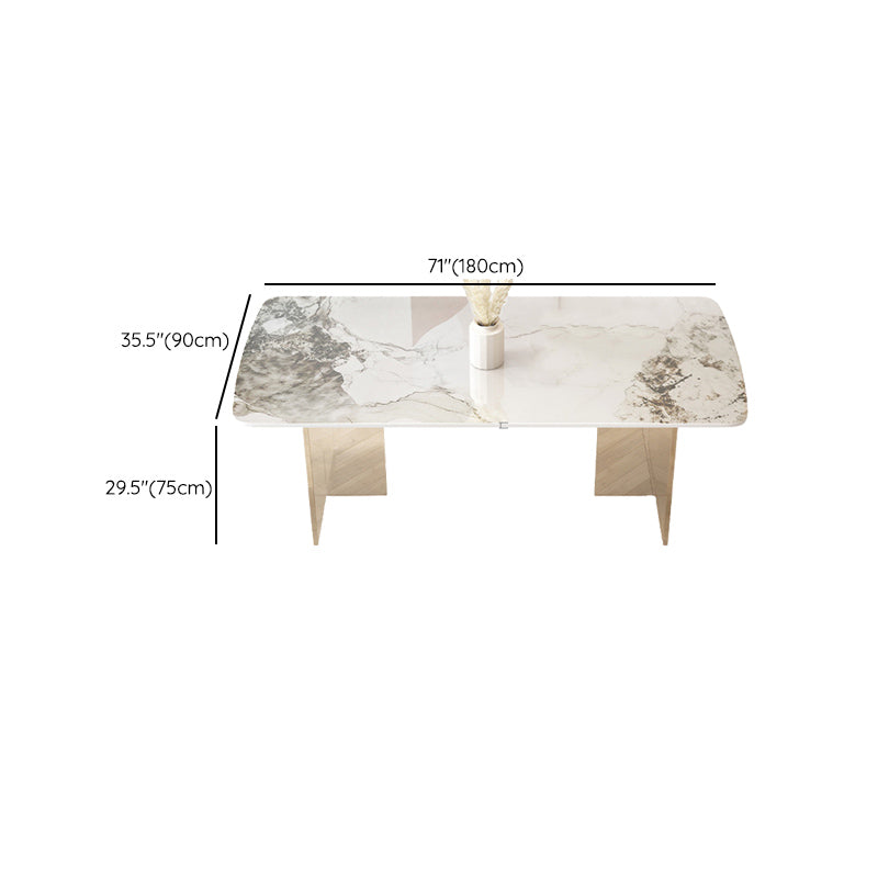 Modern 1/5/7 Pieces Dining Set Stone Dining Table for Dining Room Kitchen