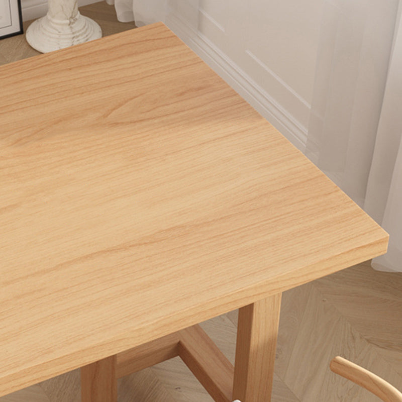 Modern 1/2/3/4/5 Pieces Dining Set Rectangle Pine Wood Dining Table for Dining Room