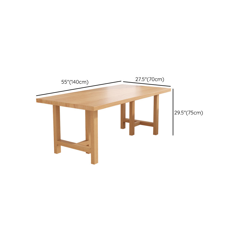 Modern 1/2/3/4/5 Pieces Dining Set Rectangle Pine Wood Dining Table for Dining Room