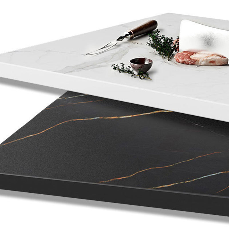 Modern 1/2/3/4/5 Pieces Dining Set Round Stone Dining Table for Kitchen