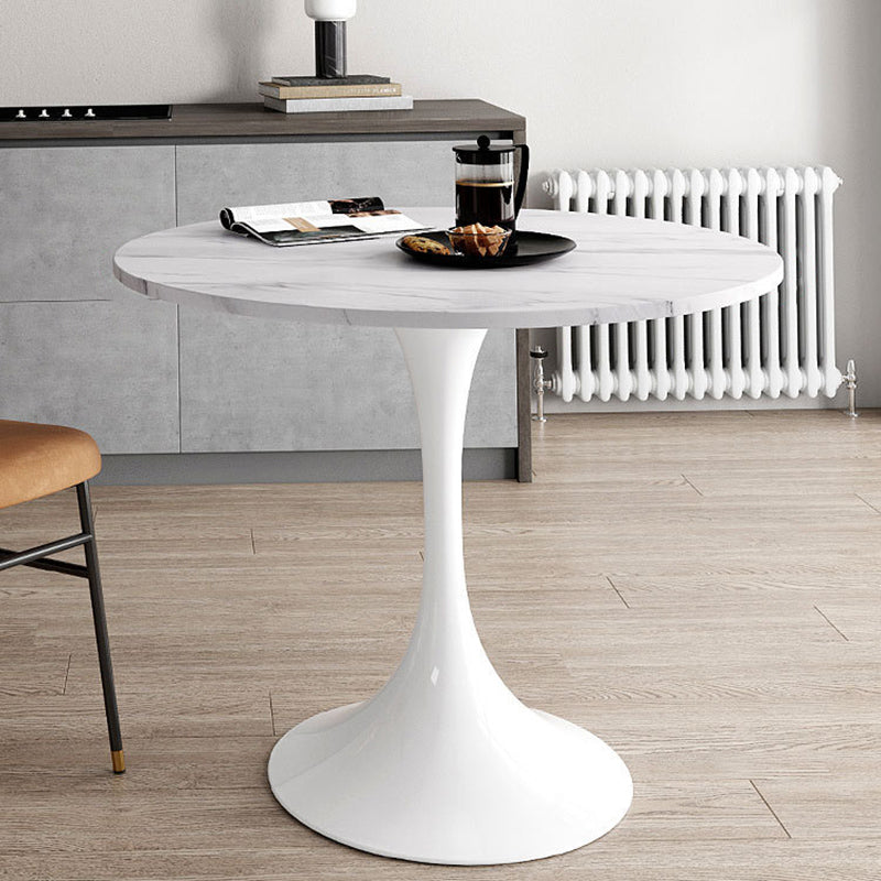 Modern 1/2/3/4/5 Pieces Dining Set Round Stone Dining Table for Kitchen