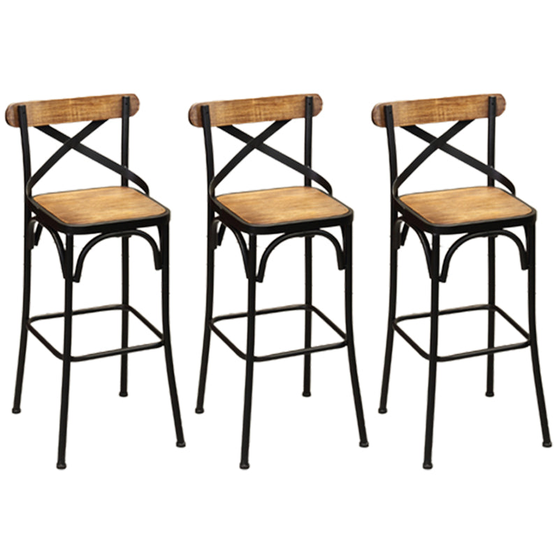 1/3/4/7 Pieces Bar Stool and Table Set Solid Wood Pub Table Set
