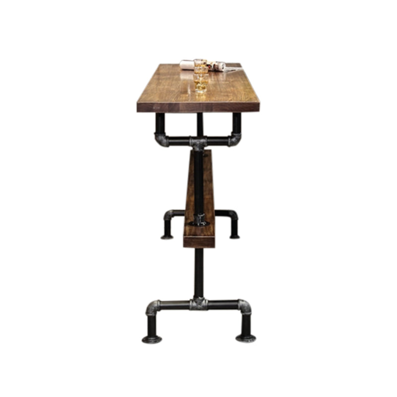 1/3/4/7 Pieces Bar Stool and Table Set Solid Wood Pub Table Set