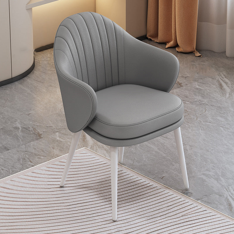 Dining Room Modern Parsons Chair Velvet Upholstered Arm Chair