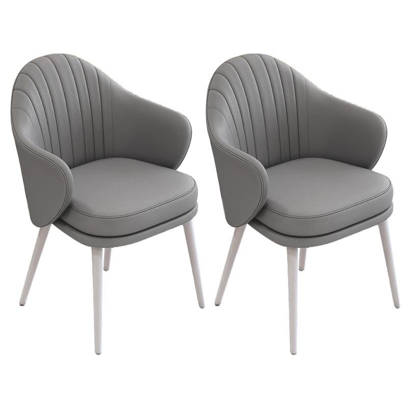 Dining Room Modern Parsons Chair Velvet Upholstered Arm Chair