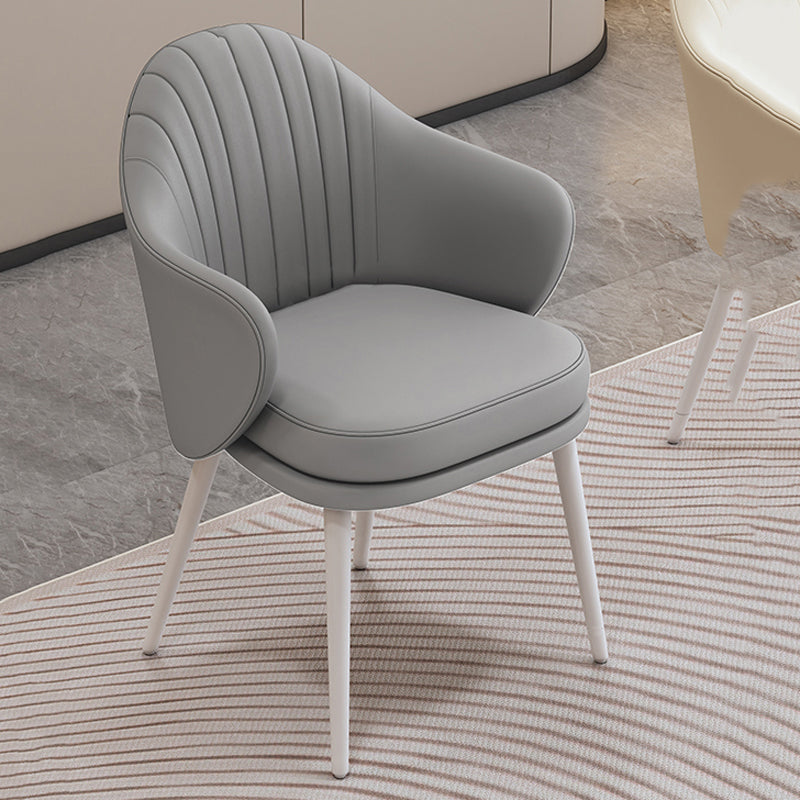 Dining Room Modern Parsons Chair Velvet Upholstered Arm Chair