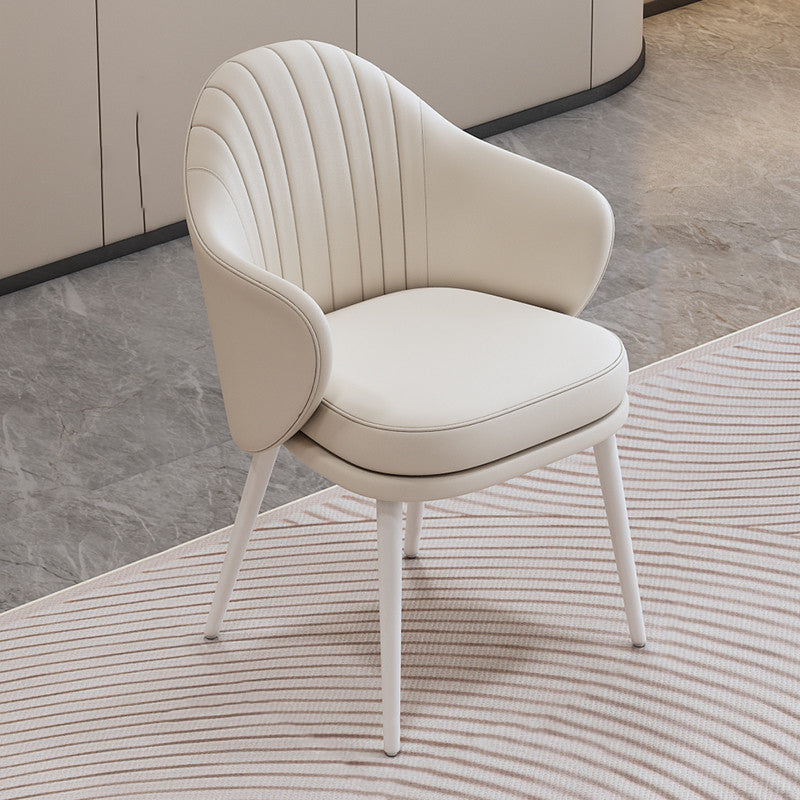 Dining Room Modern Parsons Chair Velvet Upholstered Arm Chair