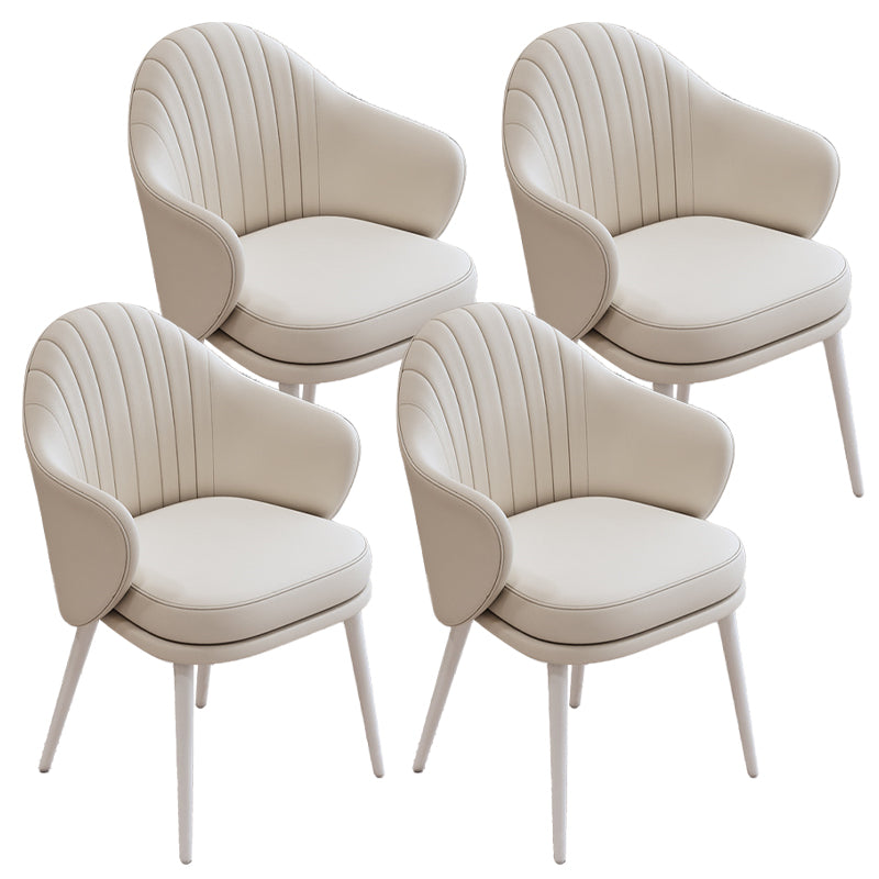 Dining Room Modern Parsons Chair Velvet Upholstered Arm Chair