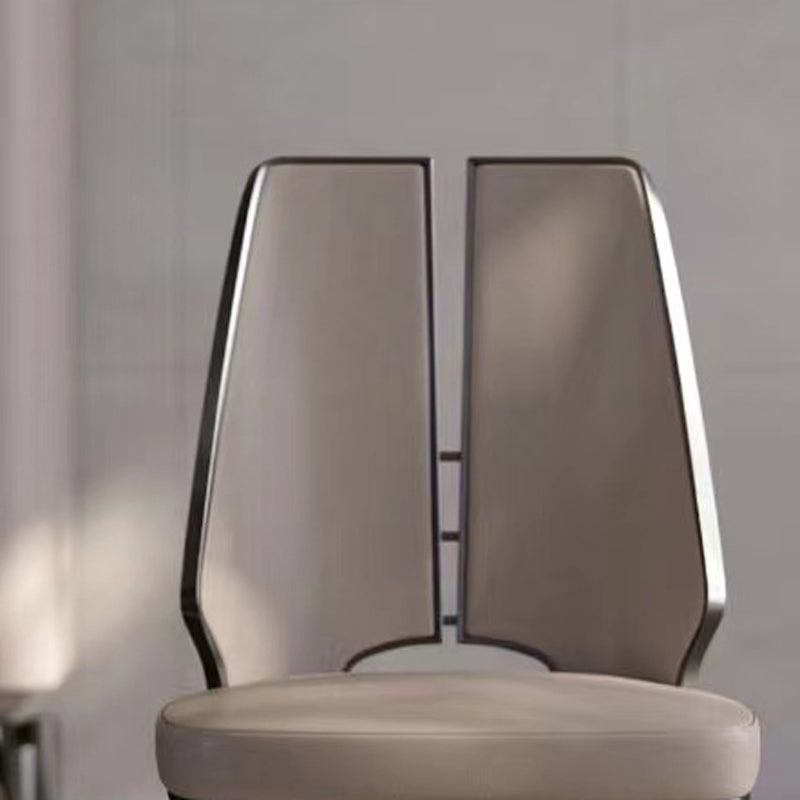 Glam Kitchen Side Chair Dining Room Open Back Dining Armless Chair