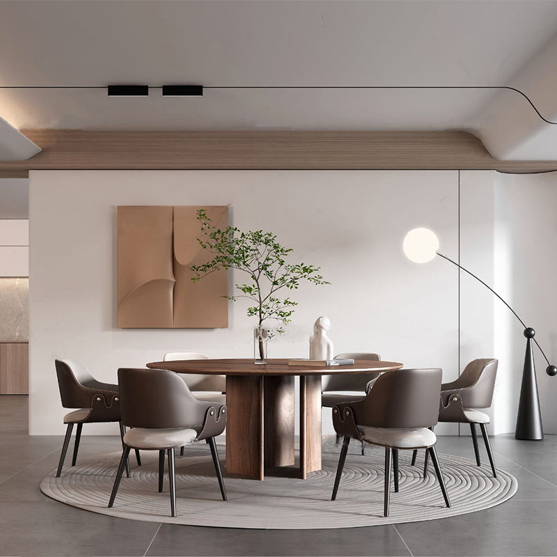 Home Faux Leather Dining Chairs Black Legs Dining Room Chair