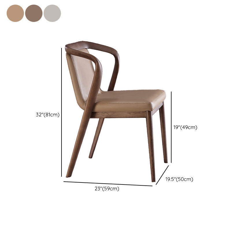 Dining Room Contemporary Side Chair Solid Wood Upholstered Dining Chair
