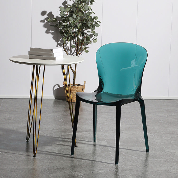 Contemporary Kitchen Dining Side Chair Plastic Parsons Chairs