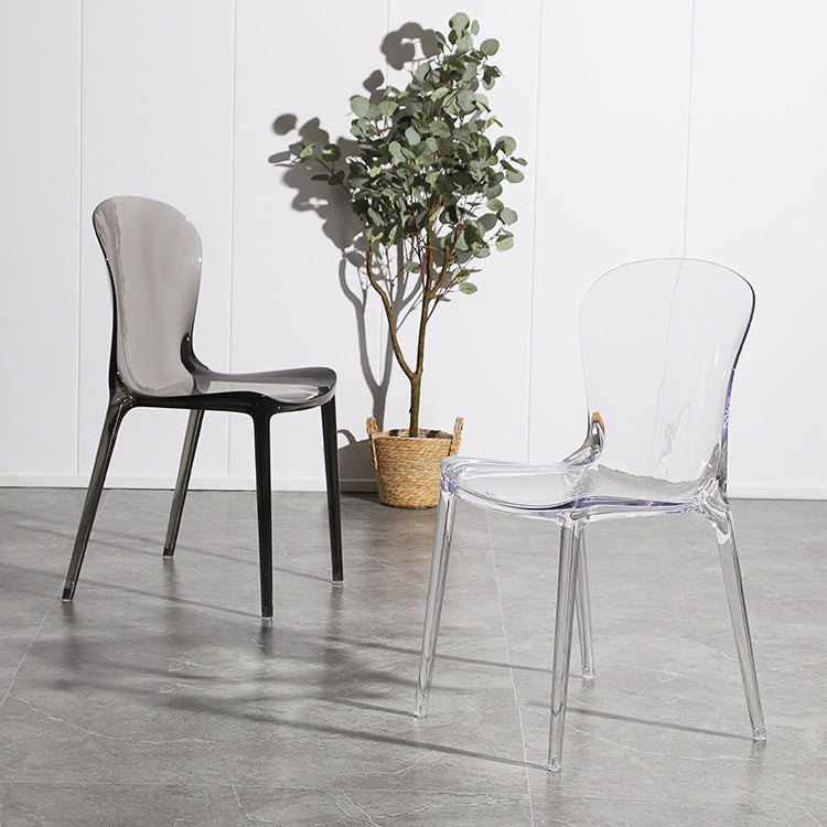 Contemporary Kitchen Dining Side Chair Plastic Parsons Chairs