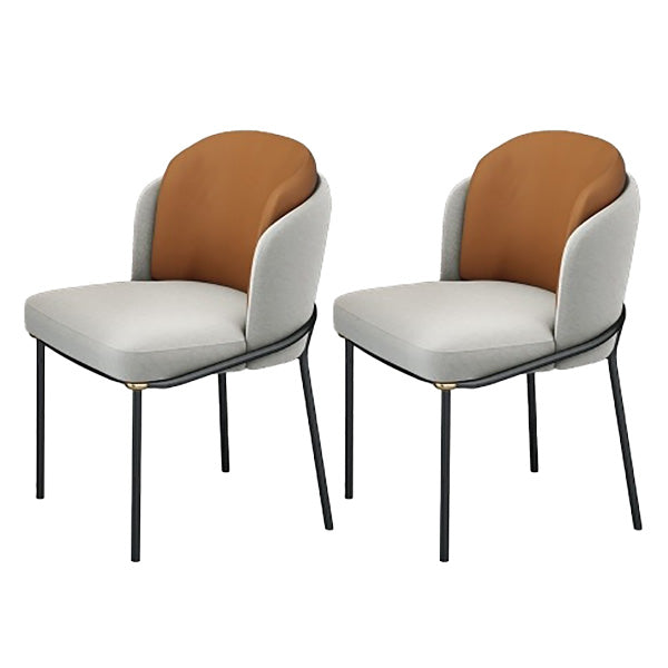 Kitchen Upholstered Side Chair Glam Style Parsons Armless Chair