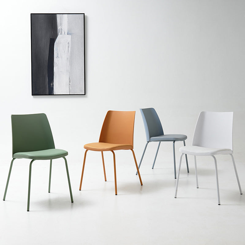 Contemporary Kitchen Dining Side Chair Home Metal Legs Chair