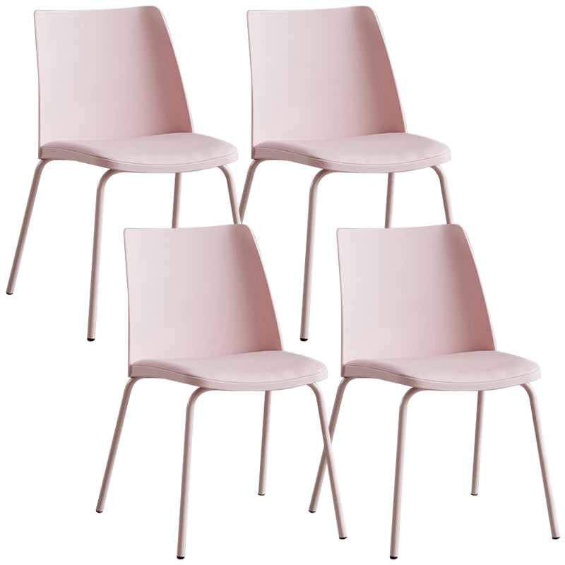 Contemporary Kitchen Dining Side Chair Home Metal Legs Chair