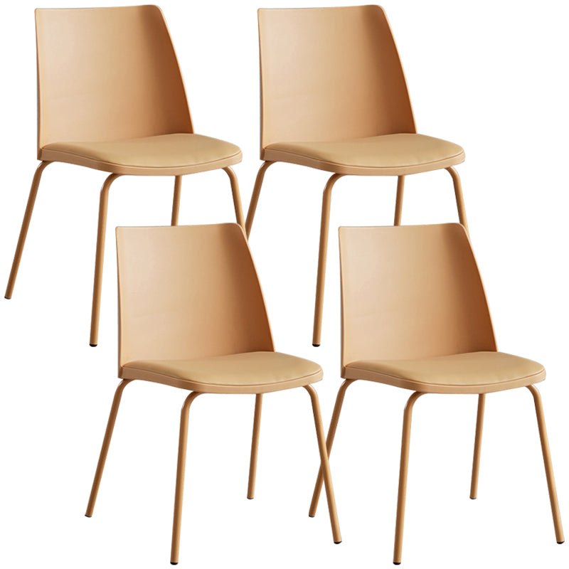 Contemporary Kitchen Dining Side Chair Home Metal Legs Chair