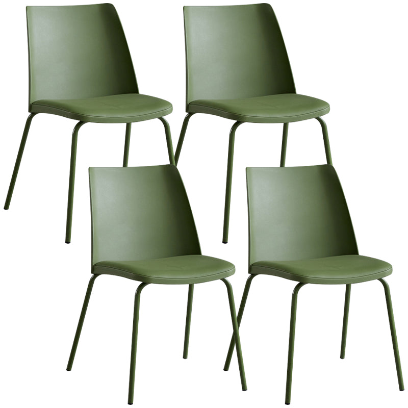 Contemporary Kitchen Dining Side Chair Home Metal Legs Chair