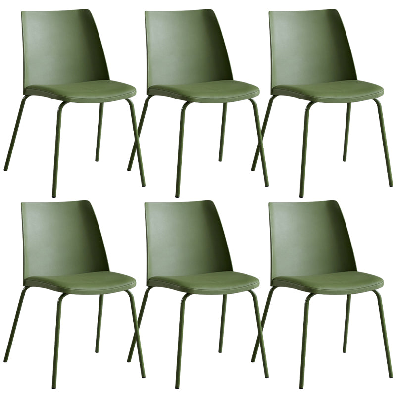 Contemporary Kitchen Dining Side Chair Home Metal Legs Chair