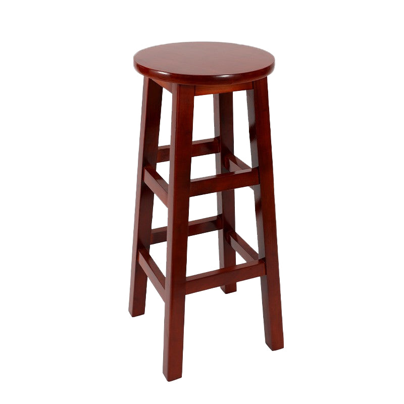 Modern Style Bar Stool Solid Wood Backless Bar Stools for Dining Room