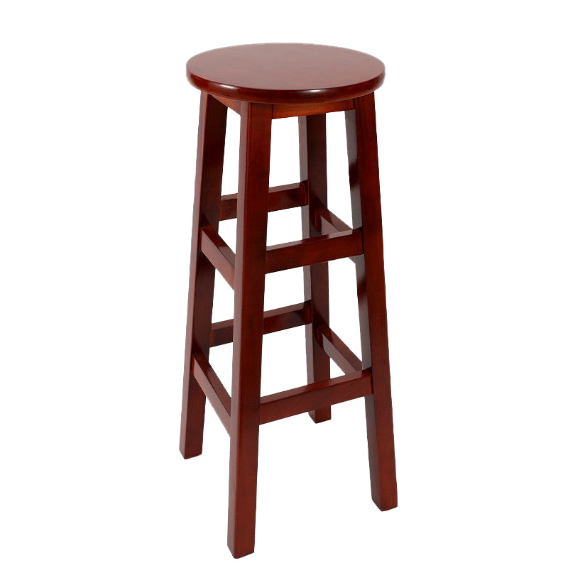 Modern Style Bar Stool Solid Wood Backless Bar Stools for Dining Room