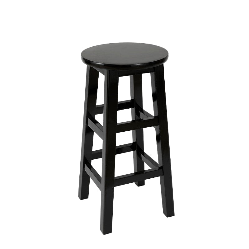 Modern Style Bar Stool Solid Wood Backless Bar Stools for Dining Room