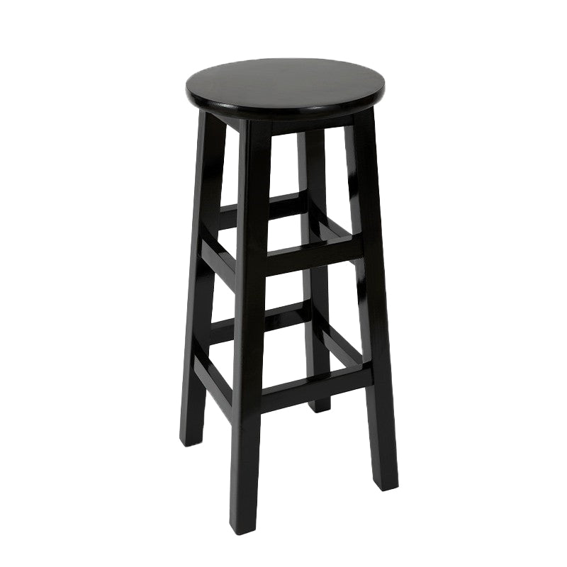 Modern Style Bar Stool Solid Wood Backless Bar Stools for Dining Room