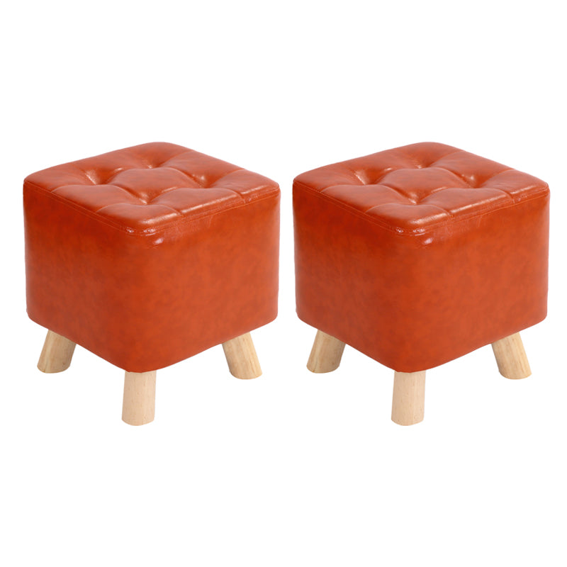 Modern Style Standard Square Leather Standard for Living Room